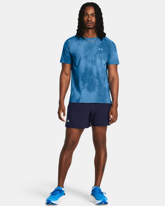 Men's UA Launch Unlined 5" Shorts in Blue image number 2